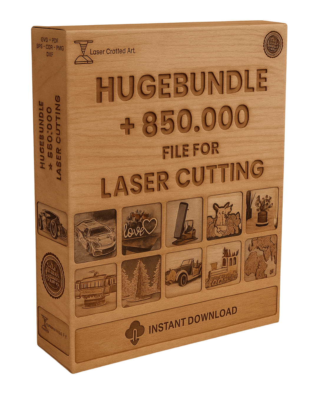 Mega Bundle: 850.000 + Vector Designs for CNC, Laser Cutting, Engraving - Laser Crafted Art